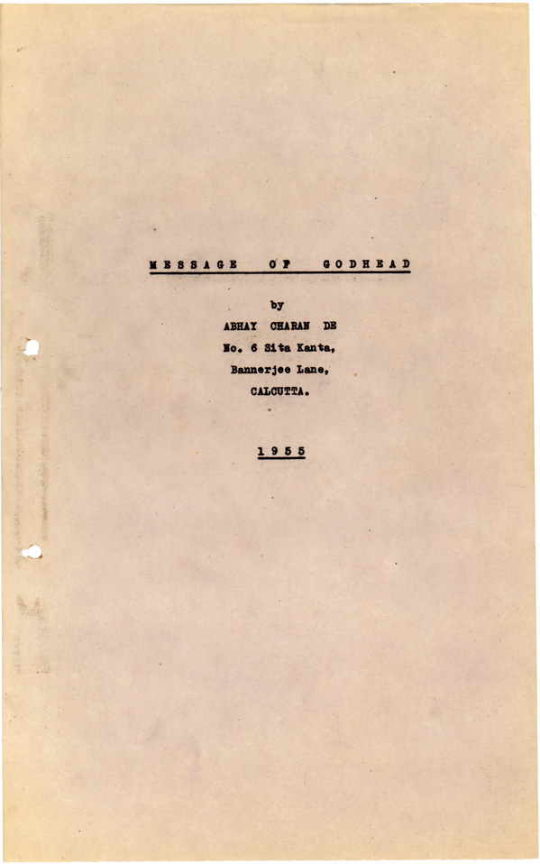 1955 Message of Godhead (printed)