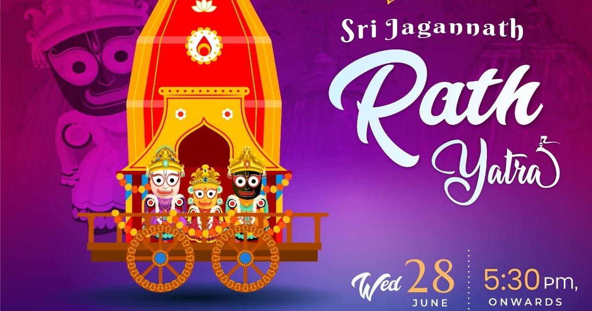 illustration of Lord Jagannath, Balabhadra and Subhadra on annual  Rathayatra in Odisha festival background with text in Odia meaning Chariot  Festival Stock Vector Image & Art - Alamy